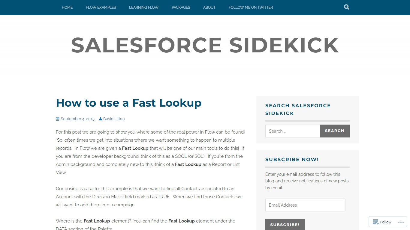 How to use a Fast Lookup – Salesforce Sidekick